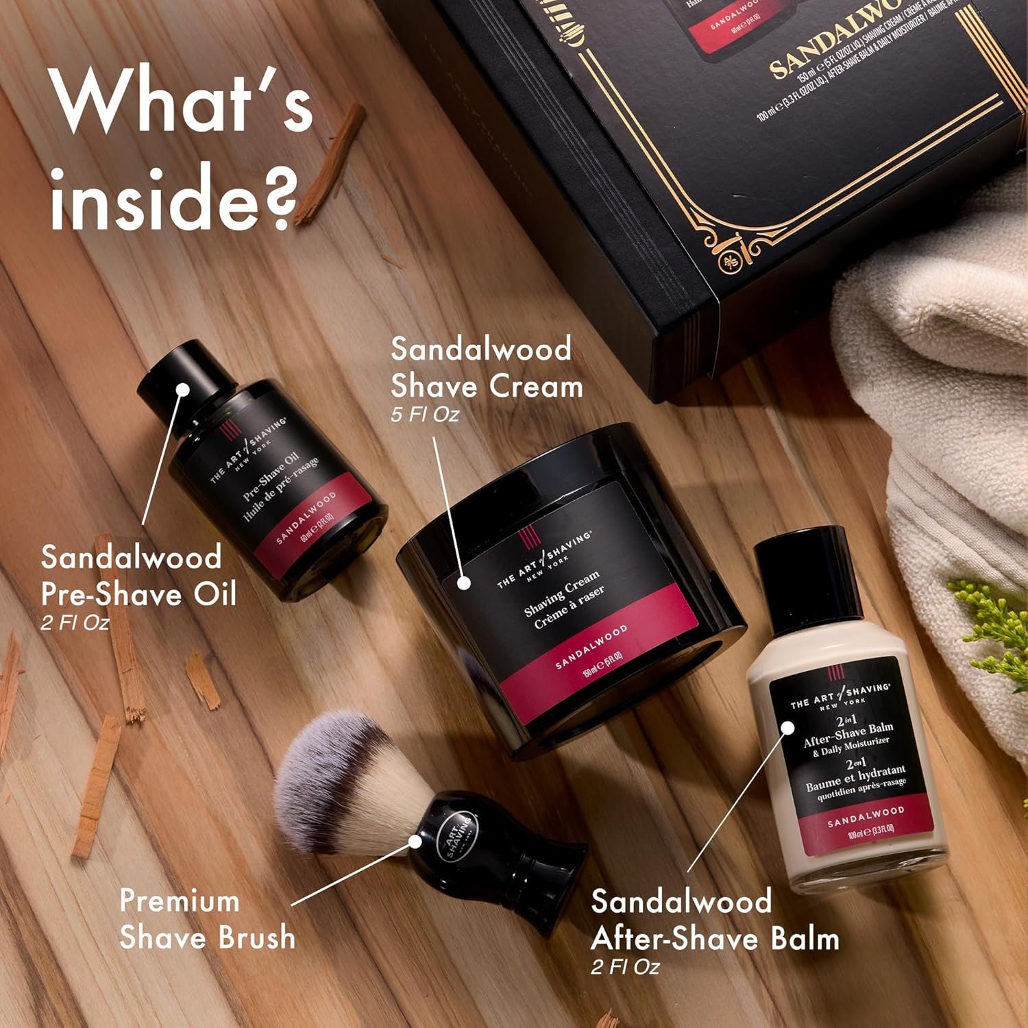 The Art of Shaving Shaving Kit for Men - The Perfect Gift for The Perfect Shave with Shaving Cream, Shaving Brush, After Shave Balm, & Pre Shave Oil - Image 2