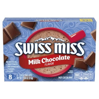 Swiss Miss Milk Chocolate Flavored Hot Cocoa Mix, 8 Count Hot Cocoa Mix Packets