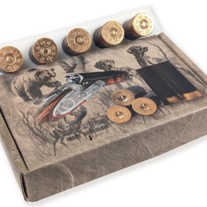 Delicious Chocolate Gift Box for Men, Set of 5 Milk Chocolate Bullets, Cool Hunting Present, Christmas Gift Idea