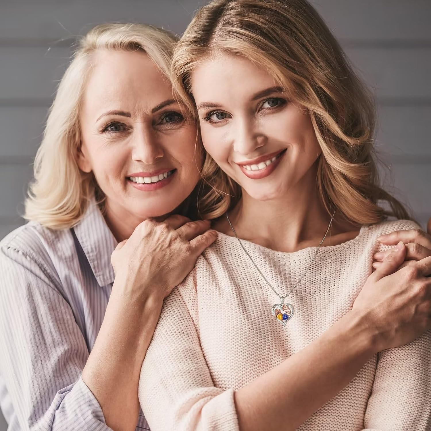 Iefil Easter Gifts for Women Wife - 925 Sterling Silver Birthstone Necklace, Birthday Anniversary Jewelry Gifts for Her Wife Mom Daughter - Image 5