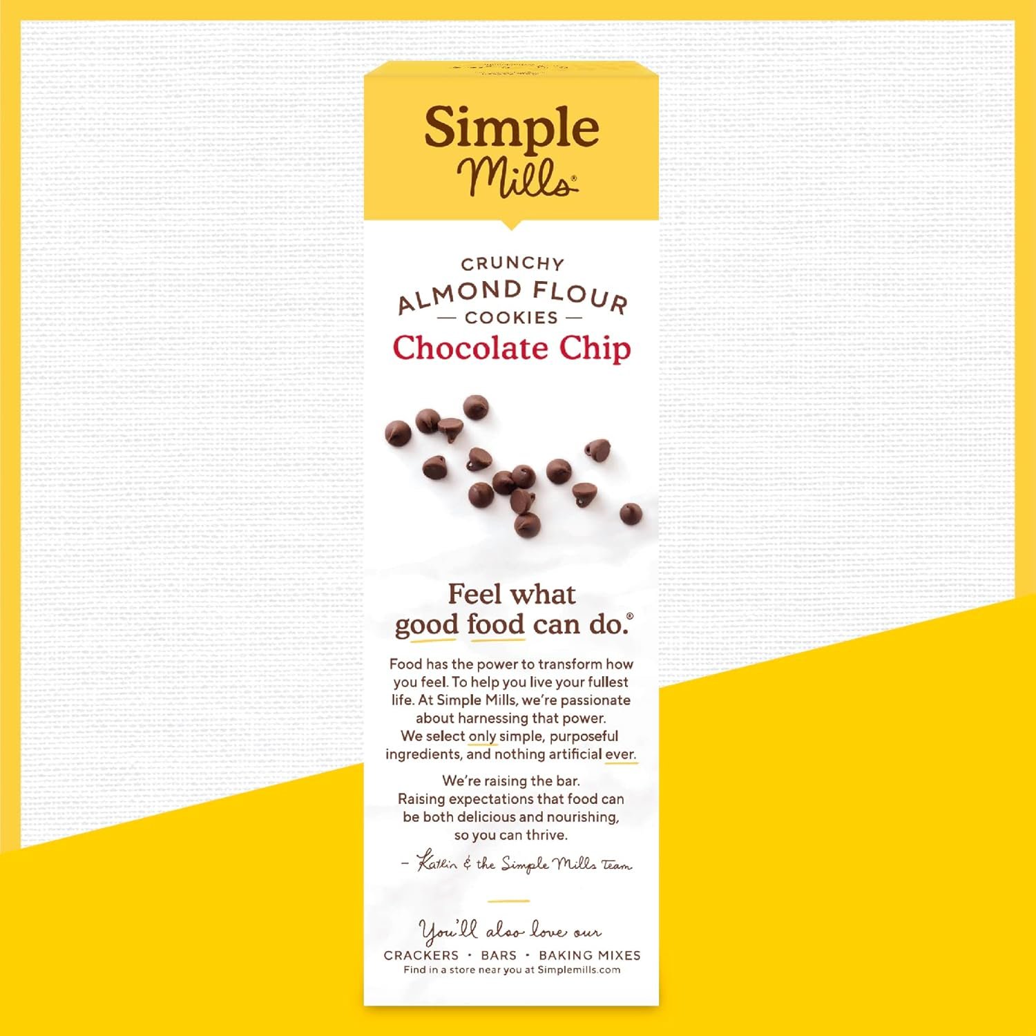 Simple Mills Almond Flour Chocolate Chip Cookies, Gluten Free and Delicious Crunchy Cookies, Organic Coconut Oil, Good for Snacks (Packaging May Vary) - Image 6