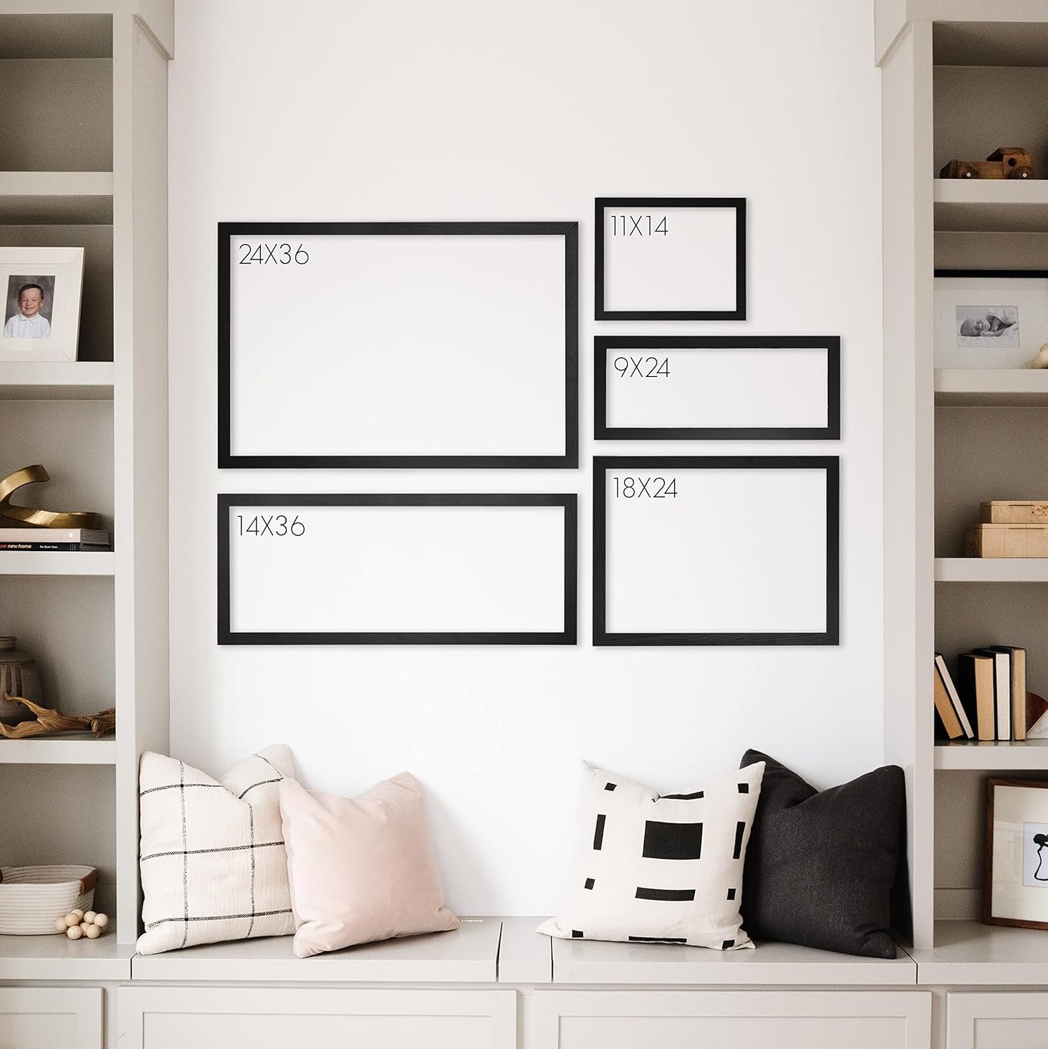 Personalized Dry Erase Wall Calendar with Custom To do list and Notes Organization Sections | Large White board Calendar Dry Erase For Wall (24" W x 18" H, Barnwood Frame) - Image 3