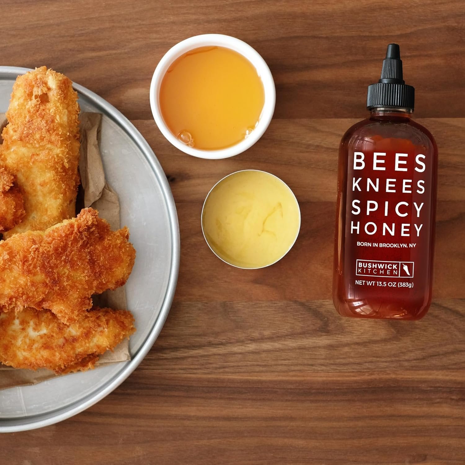 Bushwick Kitchen Spicy Sampler Gift Box, Set Includes our Gochujang Sriracha, Spicy Maple Syrup, and Spicy Honey Hot Sauces, 5 Recipes, Chile Pepper Dish Towel, and Bushwick Kitchen Gift Box - Image 6