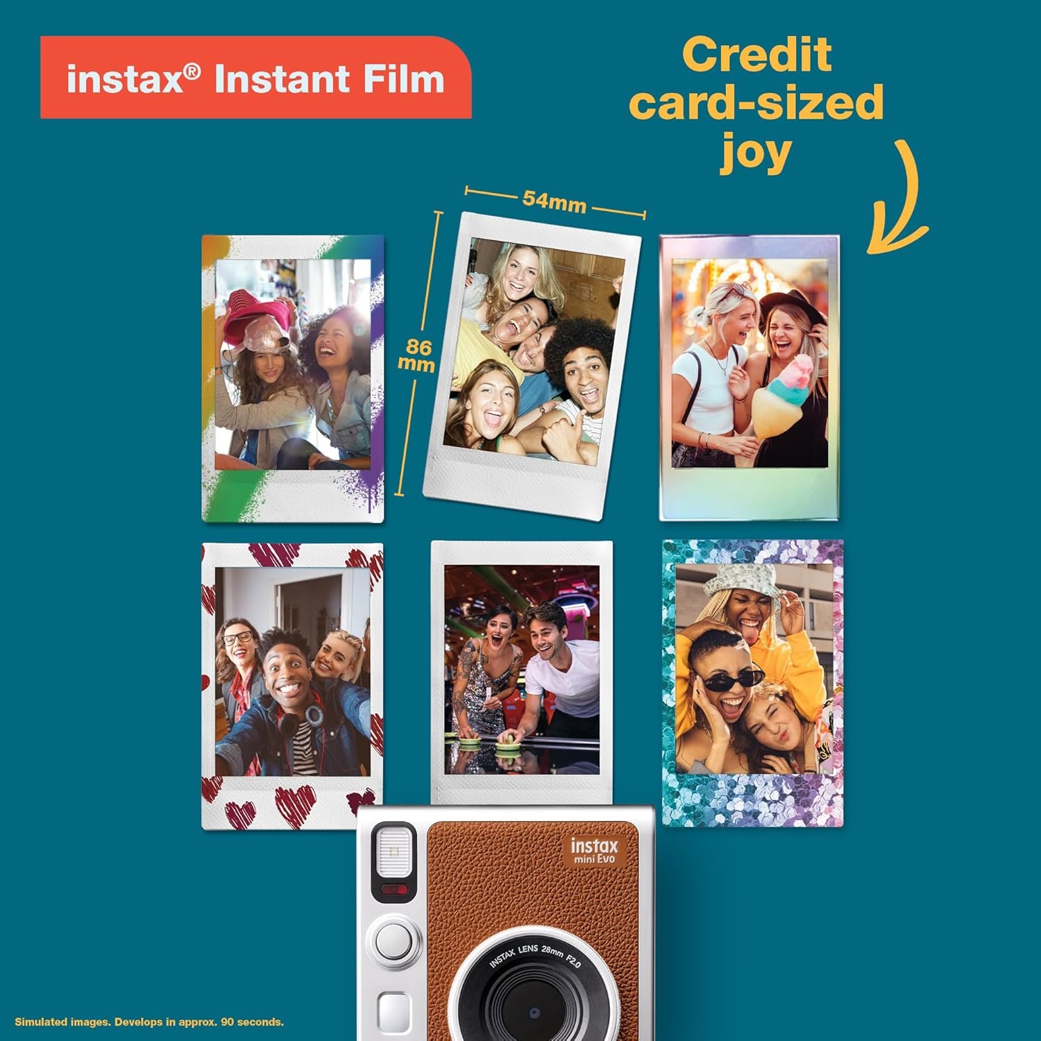 Fujifilm Instax Mini EVO Instant Camera - Brown - Image 6