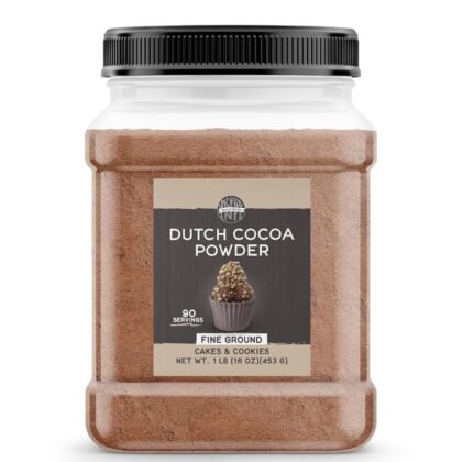 Birch & Meadow 1 lb of Dutch Cocoa Powder, Cookies & Cakes, Chocolate Flavor