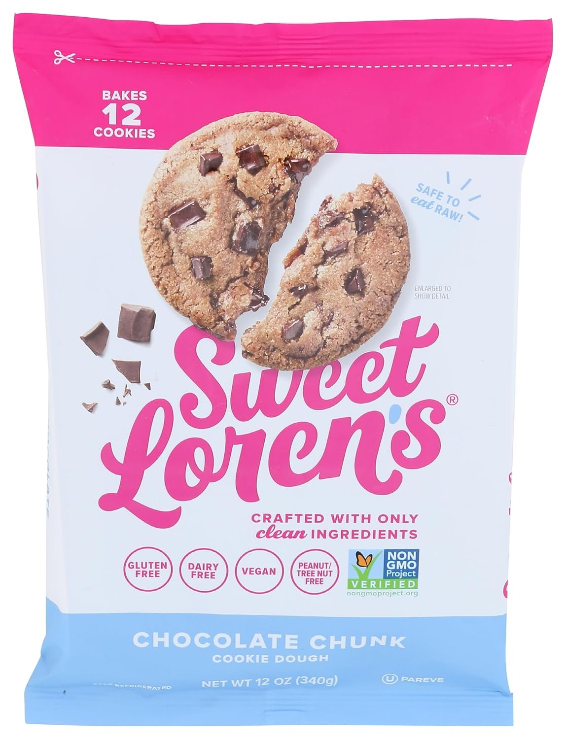 Sweet Loren's Gluten Free & Vegan Chocolate Chunk Cookie Dough