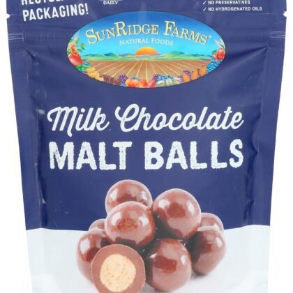 SUNRIDGE FARMS Milk Chocolate Malt Balls, 7 OZ