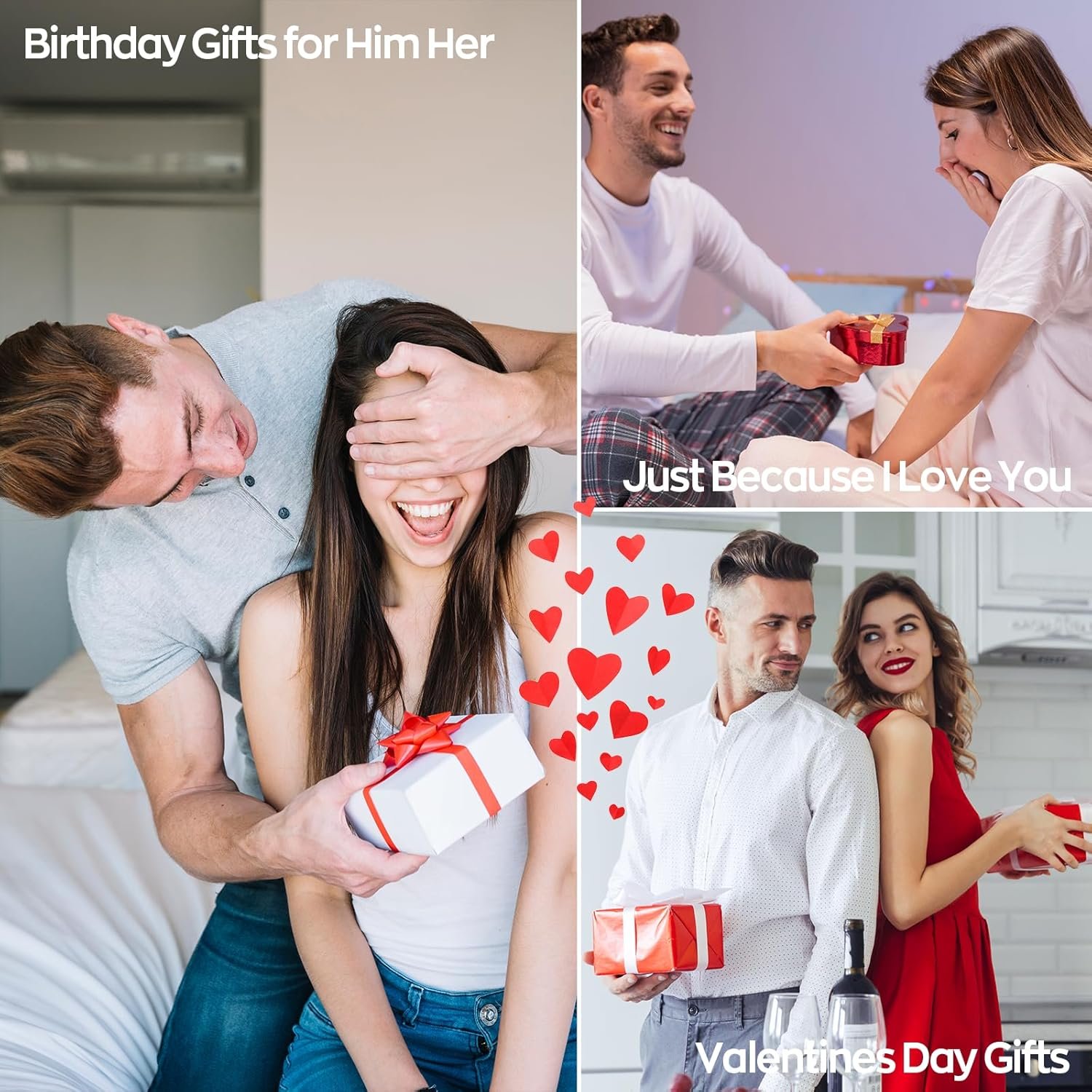 Boyfriend Girlfriend Birthday Gifts - 90 Cute Love Notes Capsule letter Message in a Bottle Romantic Way to Express Your Love for Him Her Anniversary Present for Men Women (Mixed Color) - Image 2