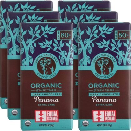 Equal Exchange Organic Panama Extra Dark Chocolate | 2.8 Ounce (Pack of 6)