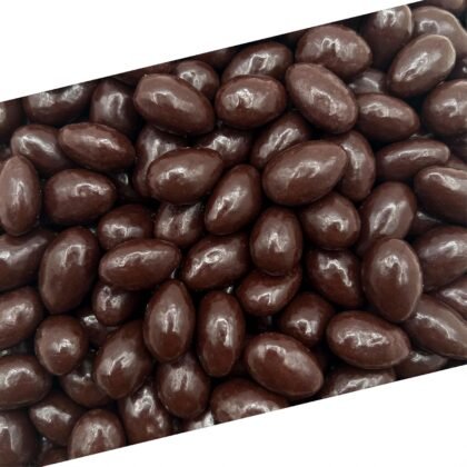 Dark Chocolate Covered Almonds | 2 Lb Bulk Bag | Roasted Chocolate Covered Nuts | Crunchy Office Candy Snack | Gourmet Party Favor & Gift Basket Filler