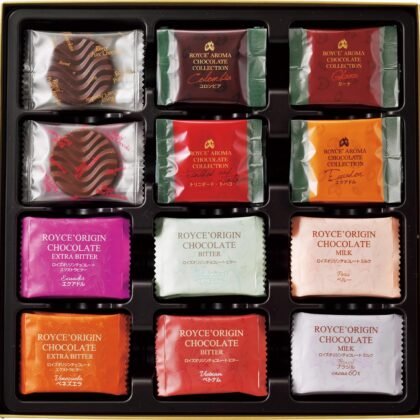 ROYCE Tasting Box Collection - Assortment of a Variety of Chocolates | Milk and Dark Chocolate Assortment Box | Luxury Chocolate Gift Set | Japanese Chocolate from Hokkaido (58 Pieces of Chocolate)
