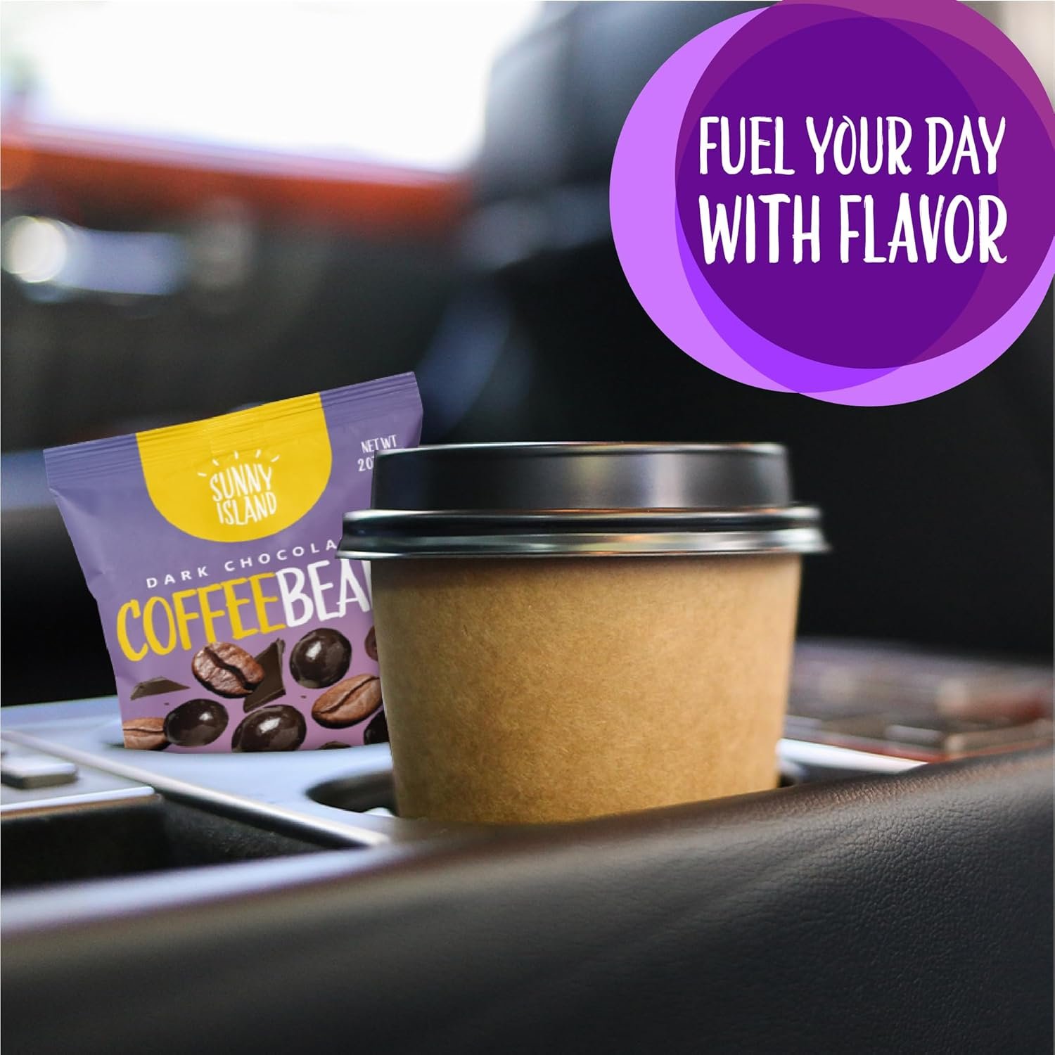 Dark Chocolate Covered Espresso Coffee Beans, (2 Ounces) Pack of 12 - Image 5