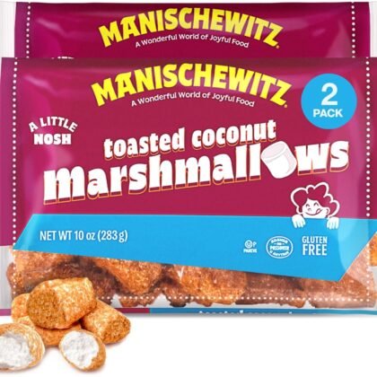 Manischewitz Toasted Coconut Marshmallows 10oz (2 Pack), Kosher for Passover