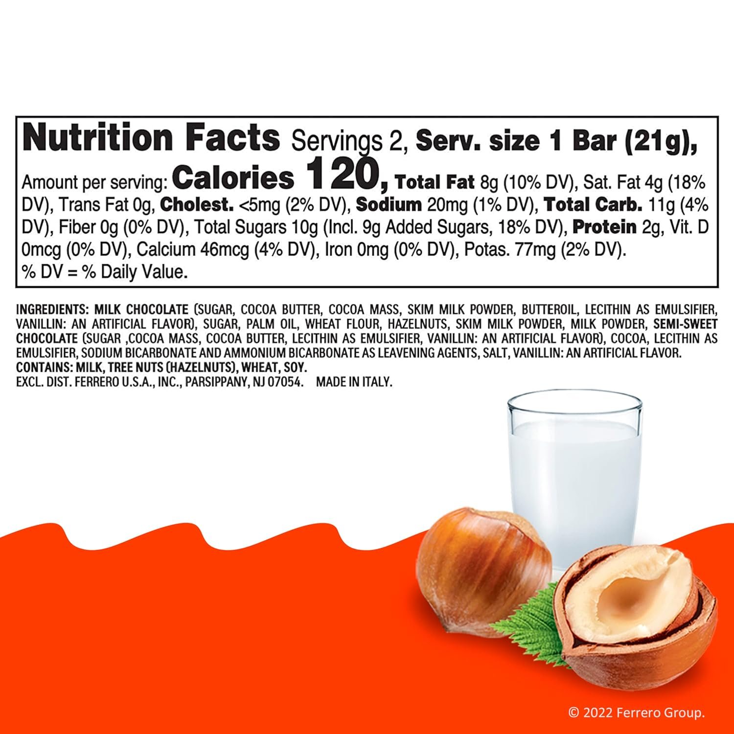 Kinder Bueno Milk Chocolate Bars with Hazelnut Filling, 30 Packs of 2, Bulk Chocolate Candy Bars for Game Day, Football Party Supplies, Snacks for Adults, 1.4 oz Per Pack - Image 10