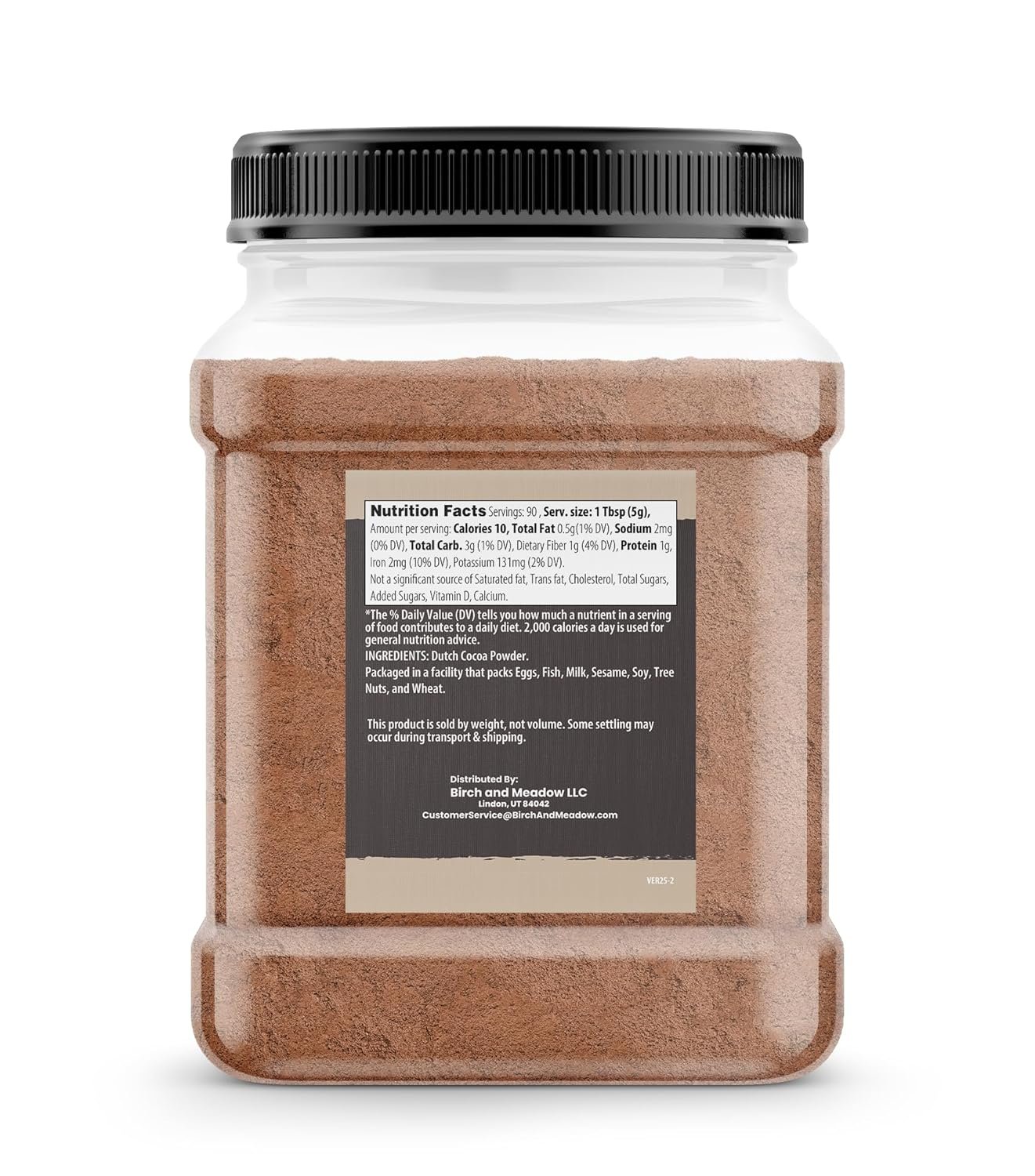 Birch & Meadow 1 lb of Dutch Cocoa Powder, Cookies & Cakes, Chocolate Flavor - Image 2
