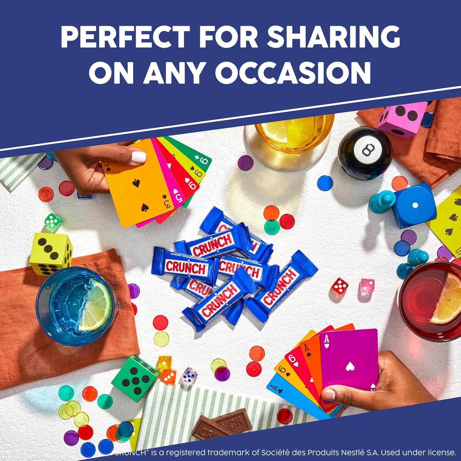 CRUNCH Fun Size Candy Bars, Creamy Milk Chocolate with Crisped Rice, Individually Wrapped Candy, Shareable Pack, 10 oz - Image 6