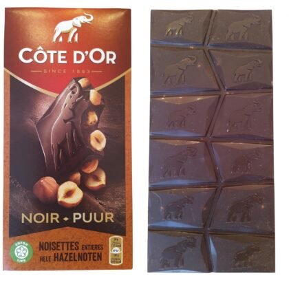 Cote d’Or Dark Chocolate with Hazelnuts | Côte d'Or Chocolate Dark | Belgian Dark Chocolate | Belgian Chocolate Bar | Total Weight 6.34 ounce