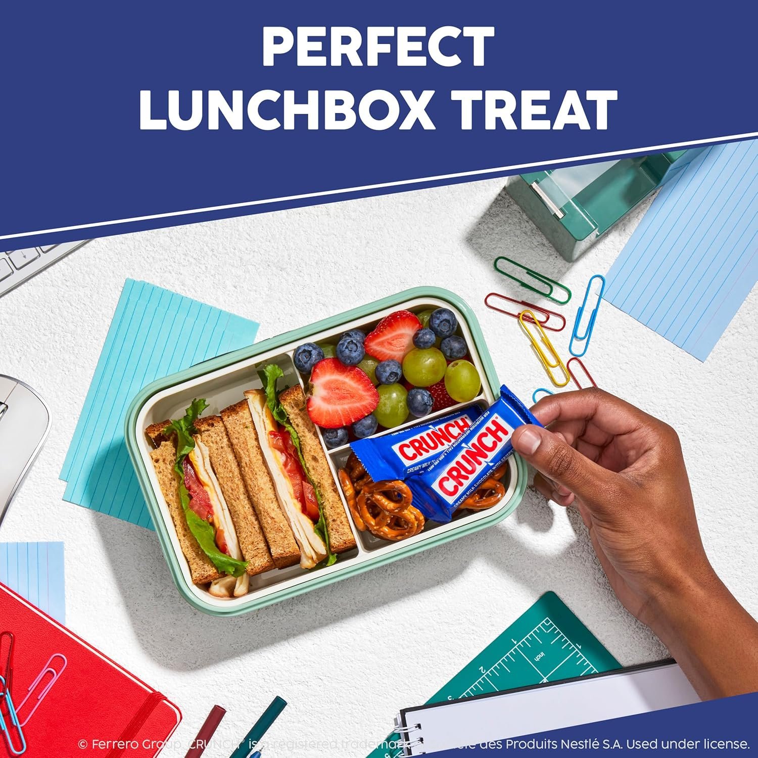 CRUNCH Fun Size Candy Bars, Creamy Milk Chocolate with Crisped Rice, Individually Wrapped Candy, Shareable Pack, 10 oz - Image 7