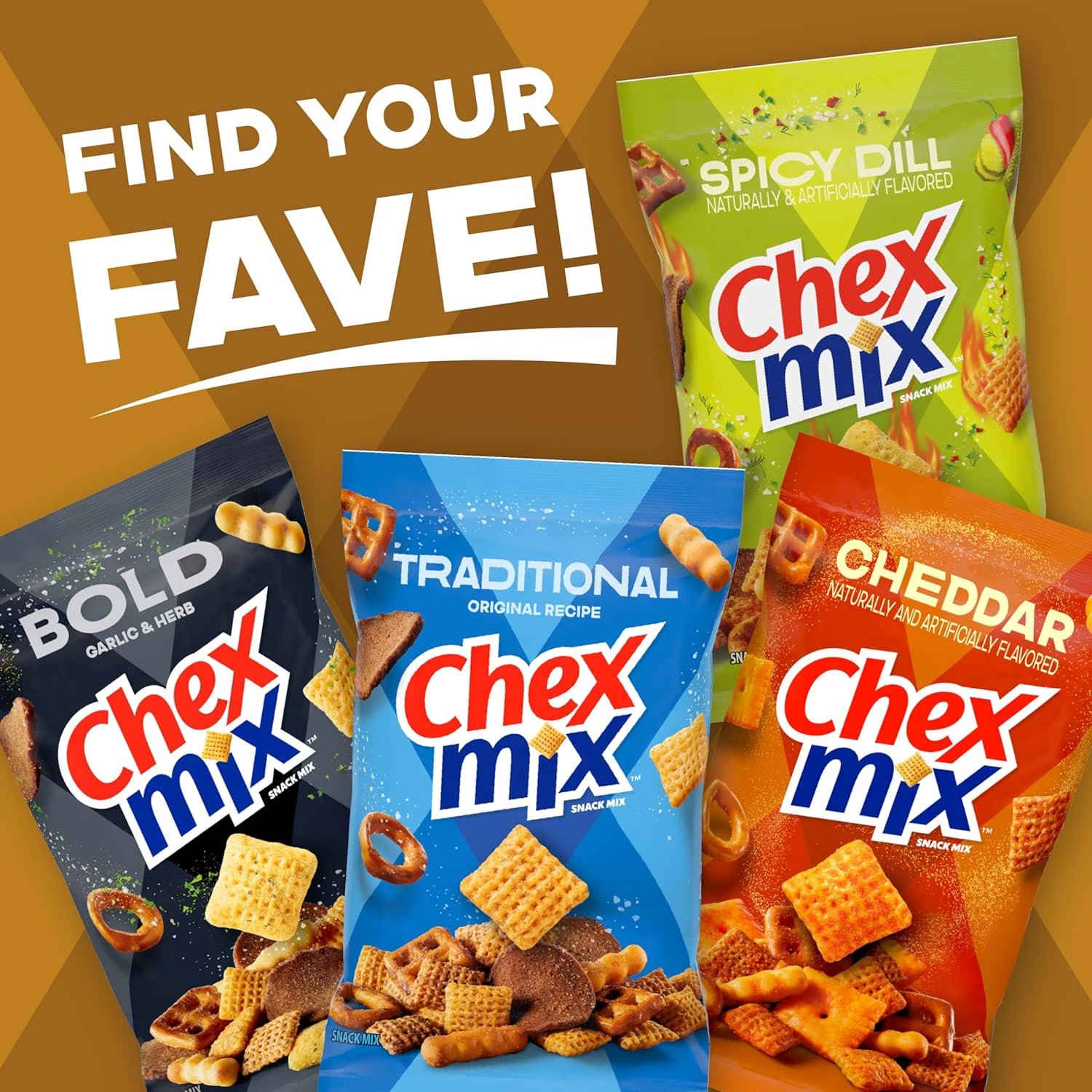Chex Mix Turtle Snack Mix, Indulgent Snacks, Family Size, 13.5 oz - Image 6