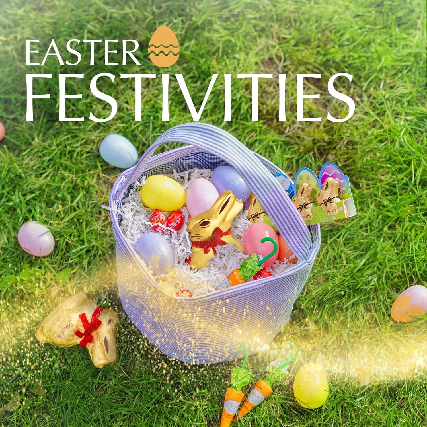 Lindt GOLD BUNNY Dark Chocolate, Hollow Mini Dark Chocolate Candy Bunny, 1.7 oz. Pack - Image 4