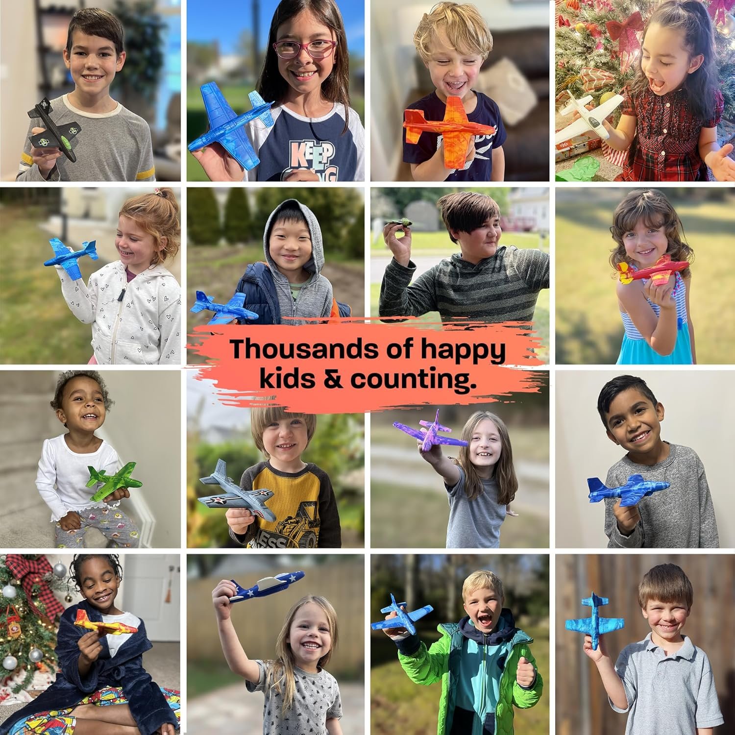 Foam Airplanes for Kids: Airplane Toy Glider Plane Styrofoam Airplanes - Best Easter Stuffers for Boys for All Ages 4 5 6 7 8 + Year Old - Outside Toys Air Planes Outdoor Army Toys for Kids Presents - Image 3