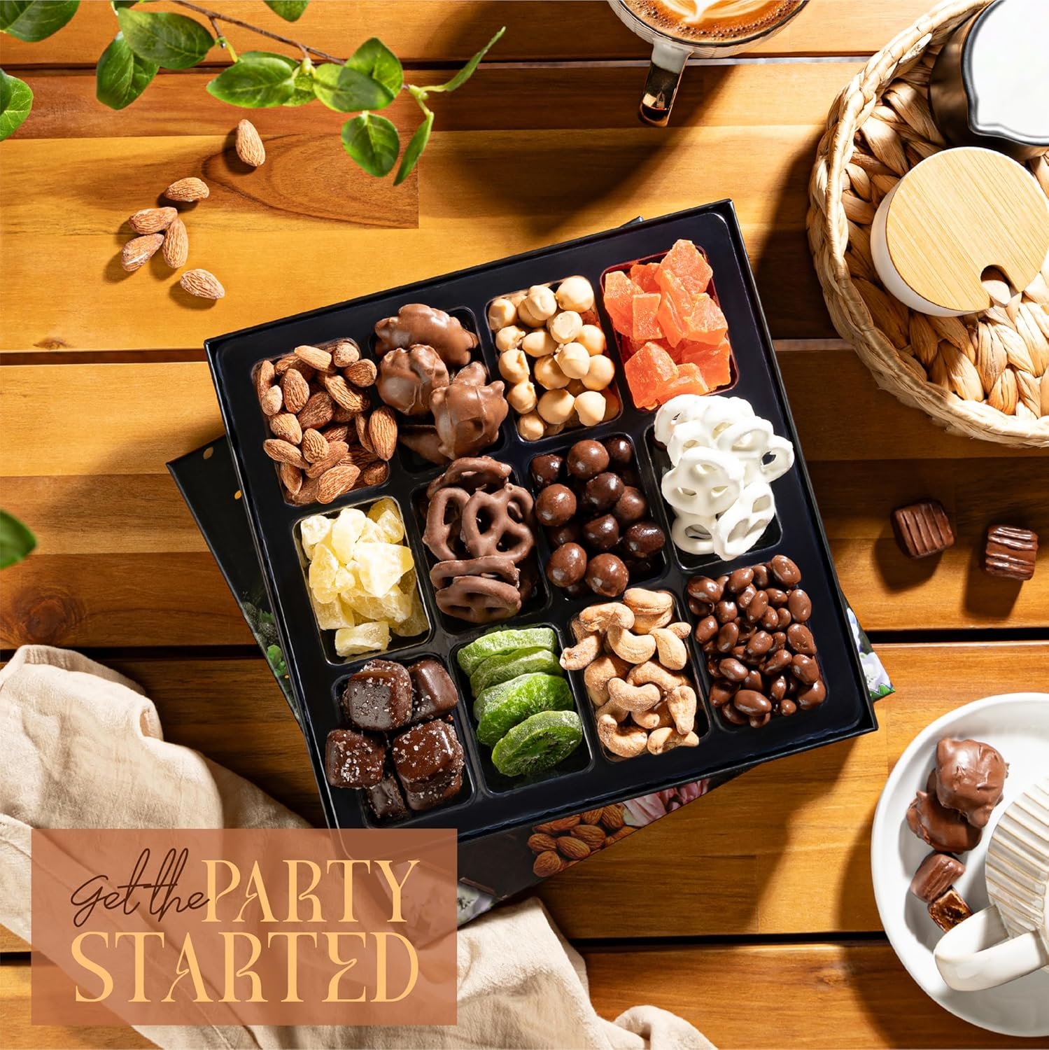 Premium Chocolate & Dried Fruit Gift Box – Gourmet Chocolate-Covered Treats & Dried Fruit Sampler – Great for Holidays, Birthdays, & Special Occasions - Image 3