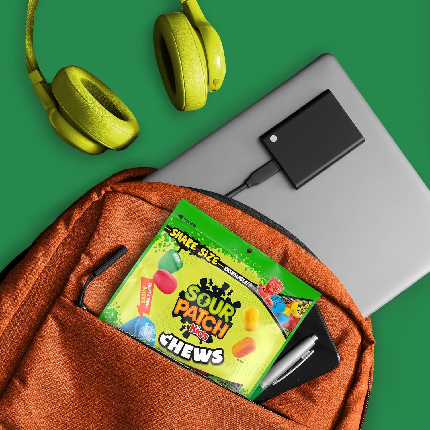 SOUR PATCH KIDS Chews Soft & Chewy Candy, Share Size, 8.12 oz - Image 8