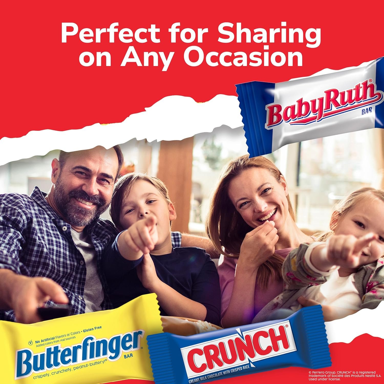Assorted Butterfinger, Crunch, and Baby Ruth Mini Chocolates, 90 count Party Pack, 32.4 oz - Image 5