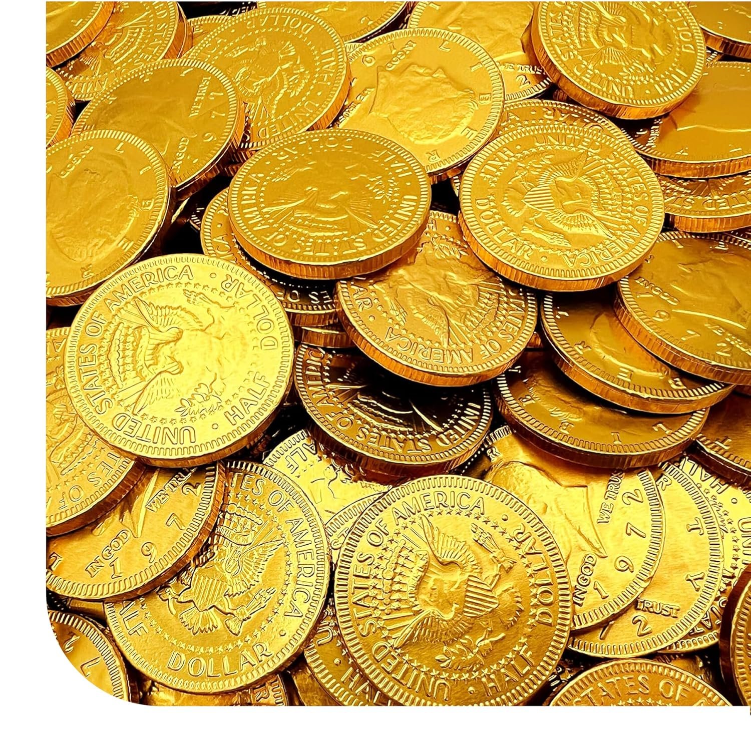 Chocolate Gold Coins - 40 Count Pack - Chocolate Coins Candy for Goodie Bags, Buffets, Gifting & Party Favors - Individually Wrapped Gold Candy Treats