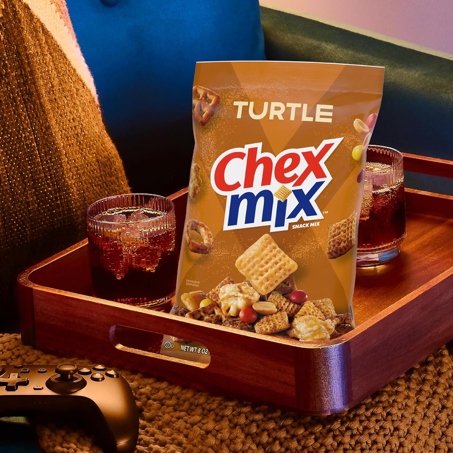 Chex Mix Turtle Snack Mix, Indulgent Snacks, Family Size, 13.5 oz - Image 4