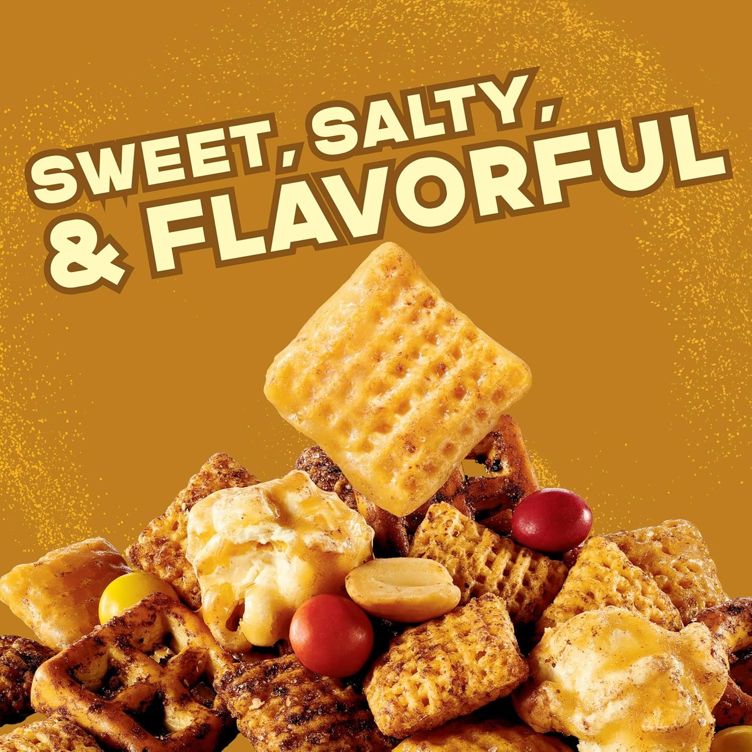 Chex Mix Turtle Snack Mix, Indulgent Snacks, Family Size, 13.5 oz - Image 2