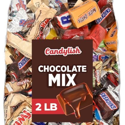 Chocolate Candy Mix Bulk 2LB – Assorted Individually Wrapped Chocolate Variety Pack for Candy Bowl, Office Snacks, Parties, Gift Bags & Everyday Treats