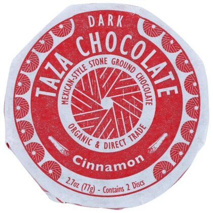 Taza Chocolate Organic Mexicano Disc 50% Dark Chocolate, Cinnamon, 2.7 Ounce (1 Count), Vegan