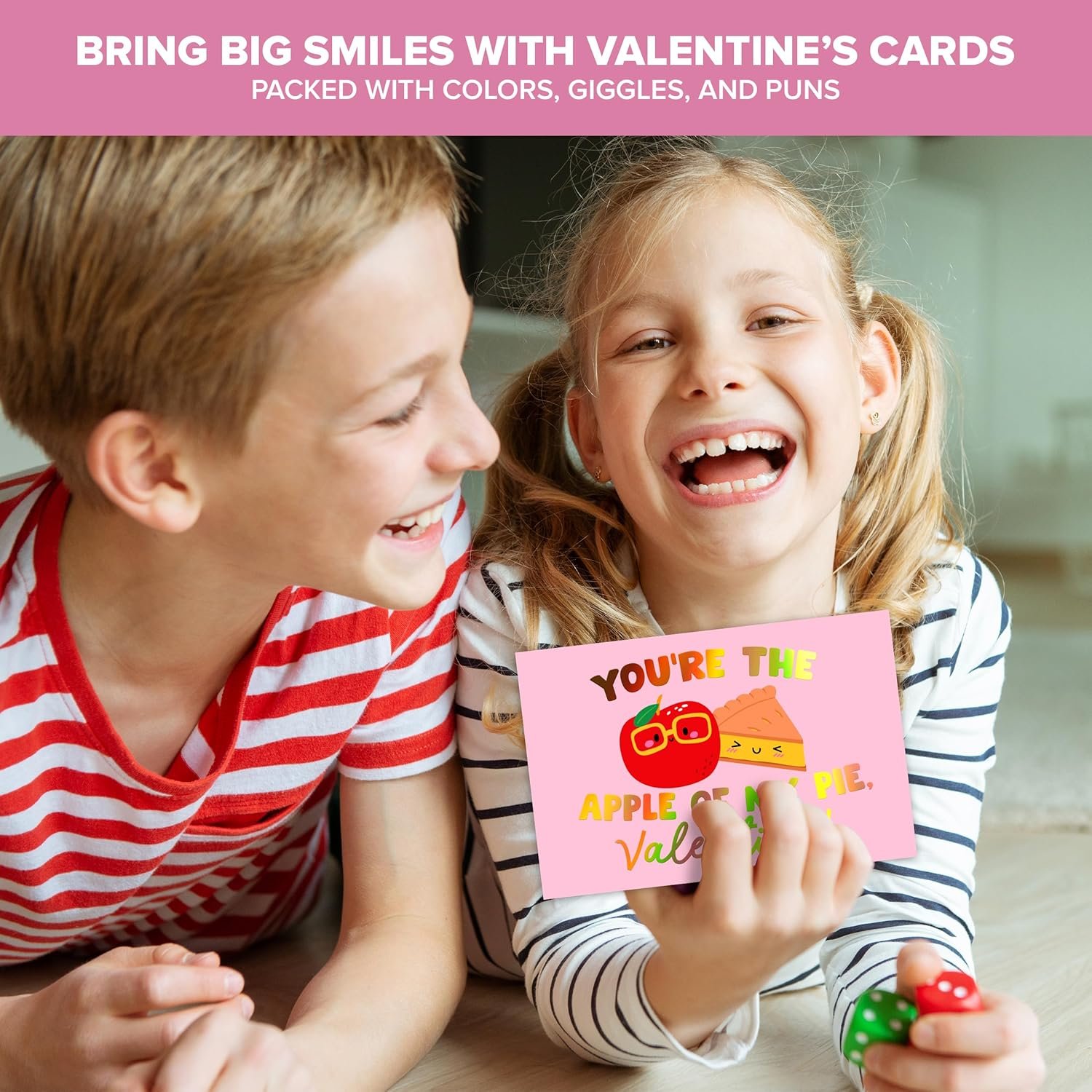 Decorably 24 Pack 6x4in Holographic Blank Valentines Day Cards with Envelopes and Stickers, 12 Funny Designs for Kids, Family, Friends & Loved Ones, Blank Inside - Hearts' Day, Gifting, Mailing - Image 6