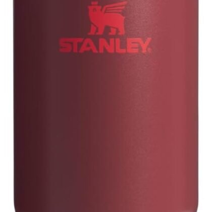 STANLEY IceFlow 2.0 Flip Straw Tumbler with Handle 30 oz | Twist On Lid and Flip Up Straw | Leak Resistant Water Bottle | Insulated Stainless Steel | BPA-Free | Cranberry