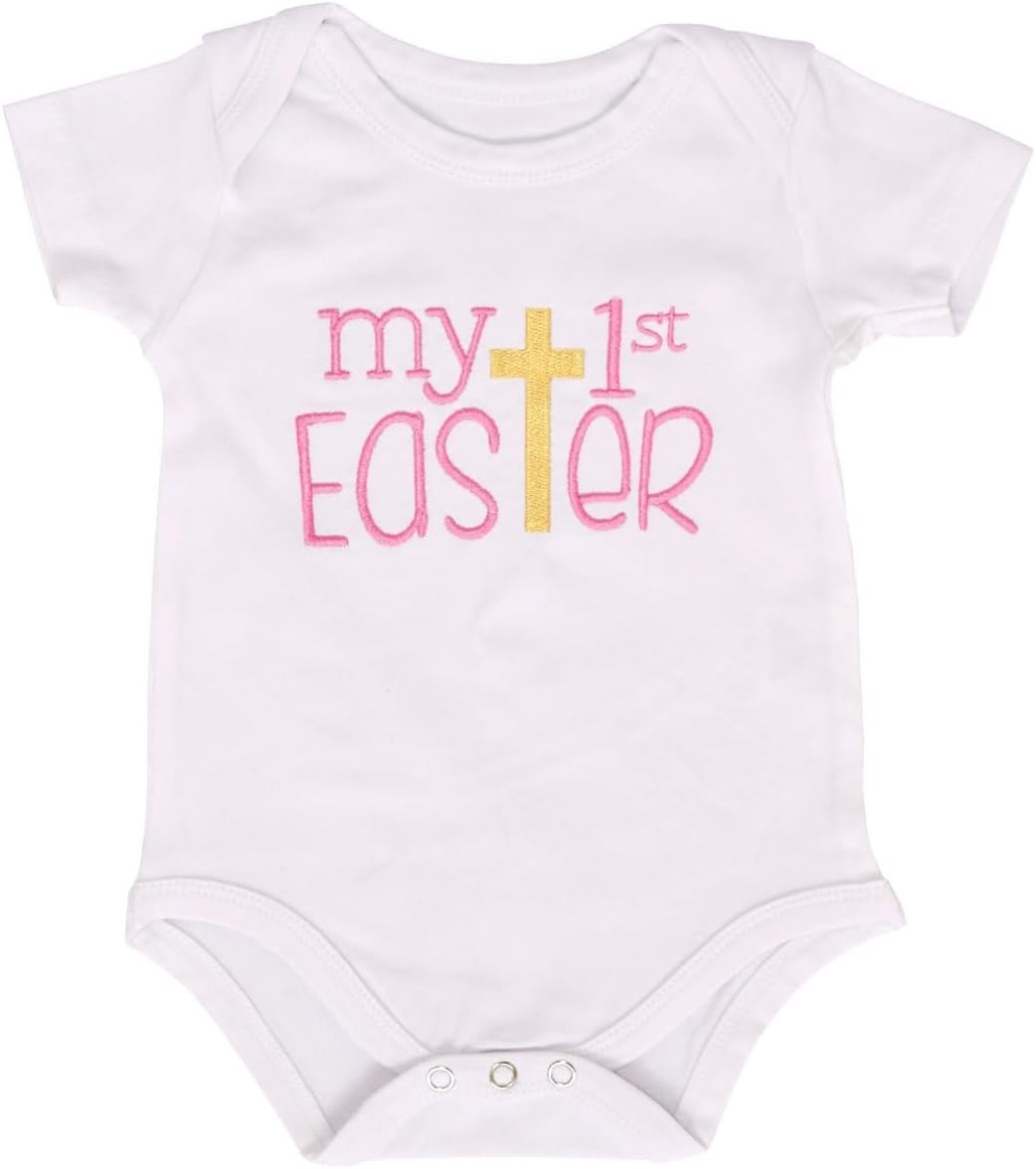 Baby Girls 2pc Outfit Set Short Sleeve Bodysuit with Tutu Skirt - Image 3