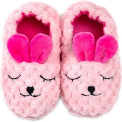Baby Girl's Premium Soft Plush Slippers Cartoon Warm Winter House Shoes