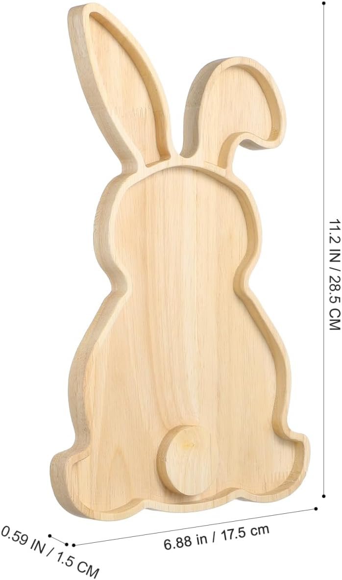 Gadpiparty Easter Charcuterie Board, Bunny Charcuterie Board, Fruit Platter for Parties Holidays Dinners 11.22X6.88X0.59In - Image 7