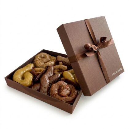 FUN Delivery Casa de CacaO Fake Poop Gag Gift Box: 8 Realistic Poop Sculpted Pieces – Luxury Novelty Gift for Office Pranks, White Elephant & Funny April Fools Jokes