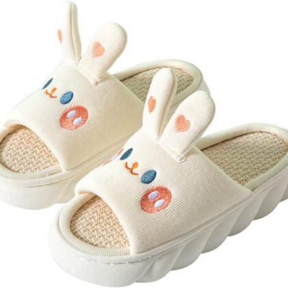 Gaolinci Cartoon Animal Shape Slippers, Womens Four Seasons Home Linen Slippers