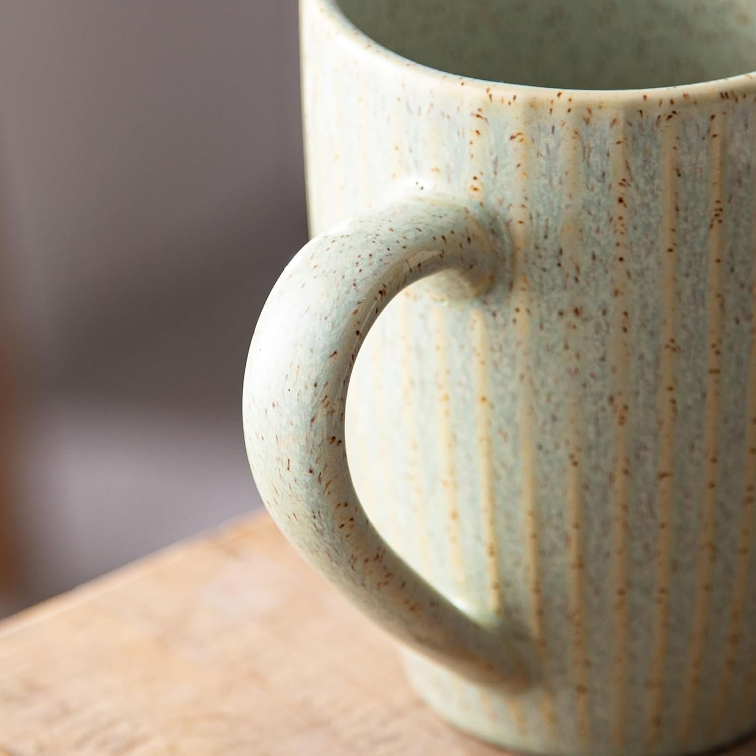 Yundu 16 oz Coffee Mugs Set of 6, Large Coffee Cups, Ceramics Mug with Handle, Cups foe Latte, Tea, Cappucino - Assorted Colors - Image 6