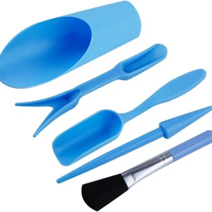 5 Pcs Mini Garden Tool Set Hand Tools Succulent Tools Transplanting Tools Set Succulent Care Plastic Kit Bonsai Potting Soil Indoor for Succulent Miniature Plant Gardening for Flower Planting