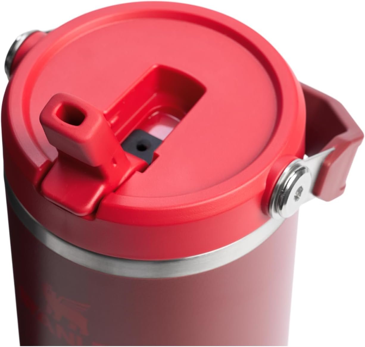 STANLEY IceFlow 2.0 Flip Straw Tumbler with Handle 30 oz | Twist On Lid and Flip Up Straw | Leak Resistant Water Bottle | Insulated Stainless Steel | BPA-Free | Cranberry - Image 2