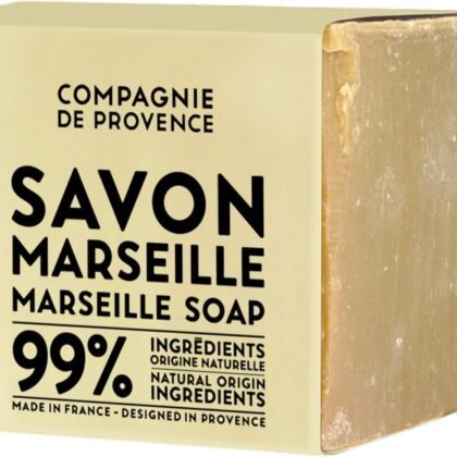 La Compagnie de Provence Savon Marseille Palm Soap Cube, 400 grams, Made in France