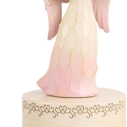 Music Box with Rotating Angel Figurine, Hand-Painted Sculpted Guardian Angel Musical Boxes Gifts for Women Mom Girlfriend, Musical Birthday Mother's Day, Keepsake Home Decor