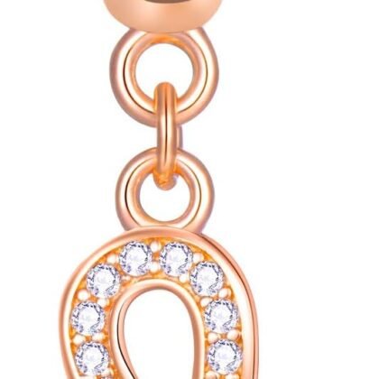 EMOSTAR Zodiac Sign Charms fits European Charm Bracelet – Rose Gold 925 Sterling Silver Necklace Pendant, 12 Horoscope Constellation Dangle CZ Birthstone Beads, Gifts for Women/Men/Birthday