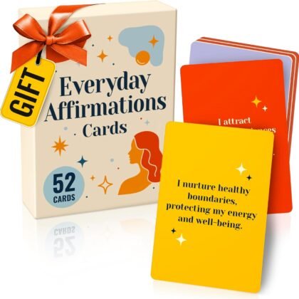 Affirmation Cards for Women – 52 Everyday Inspirational Cards | Positive Self Care & Motivational Gifts for Women, Bestie Gifts, Uplifting Empowerment Deck // Paper Plan