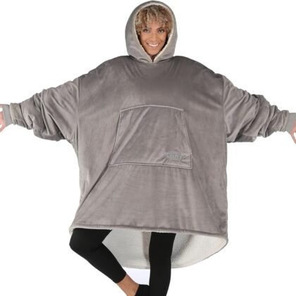 THE COMFY Original | From Shark Tank | Patented | Oversized Sherpa Wearable Blanket Hoodie| Gift for Women & Men | One Size