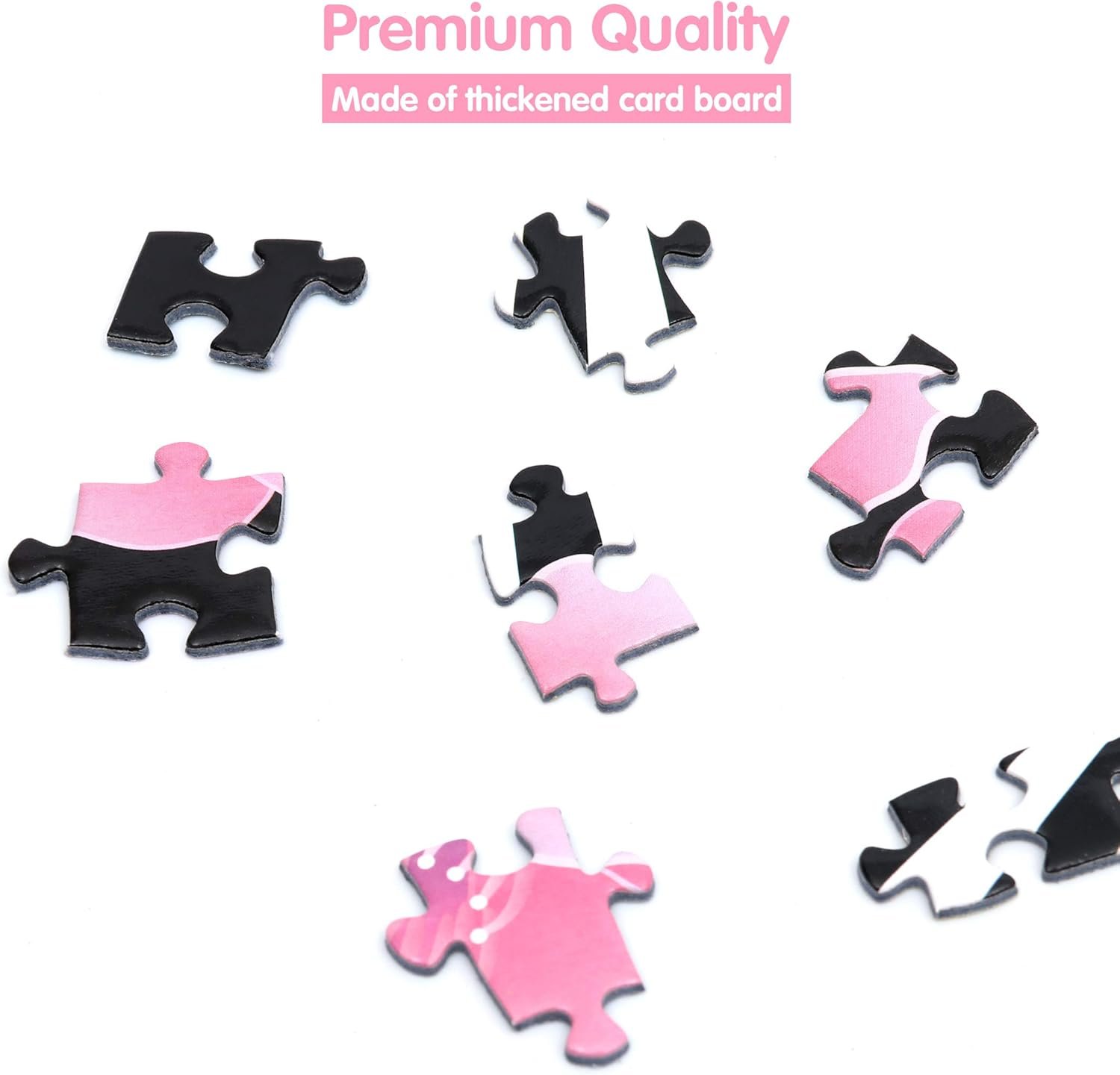 Lavievert 1000 Piece Round Jigsaw Puzzle Game for Adults - Romantic Cherry Blossom - Image 3