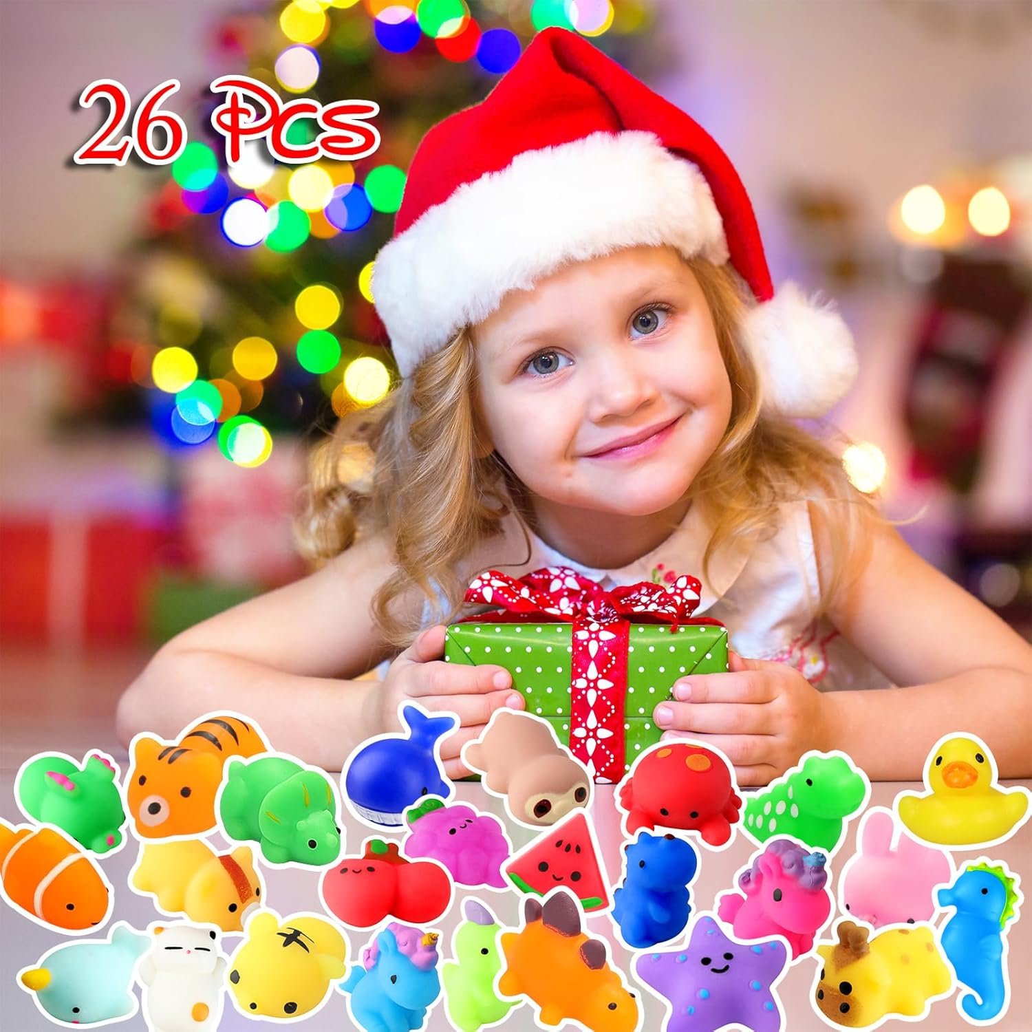 Squishies, 26 Pack Mochi Squishy Toys - Kawaii Cat Squishys Slow Rising Animals - Party Favors, Goodie Bag, Birthday Gifts, Mini Squishies Stress Reliever Toy - Image 8